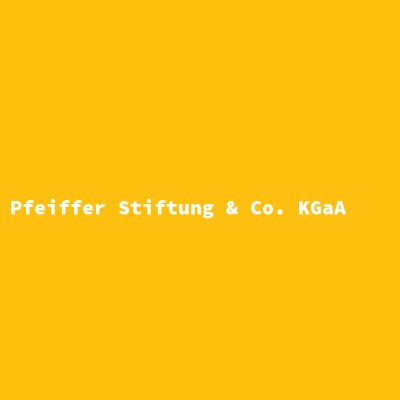 Hersteller: Pfeiffer Stiftung &amp; Co. KGaA