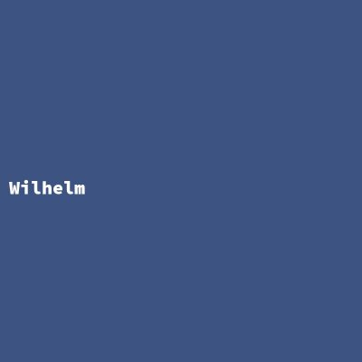 Hersteller: Wilhelm