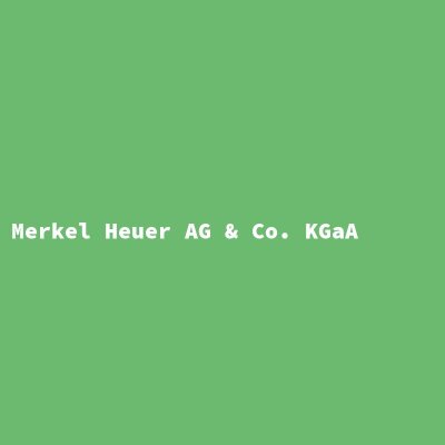 Hersteller: Merkel Heuer AG &amp; Co. KGaA