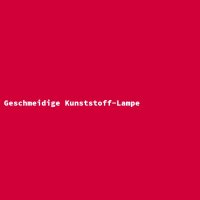 Geschmeidige Kunststoff-Lampe