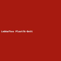 Lebhaftes Plastik-Bett