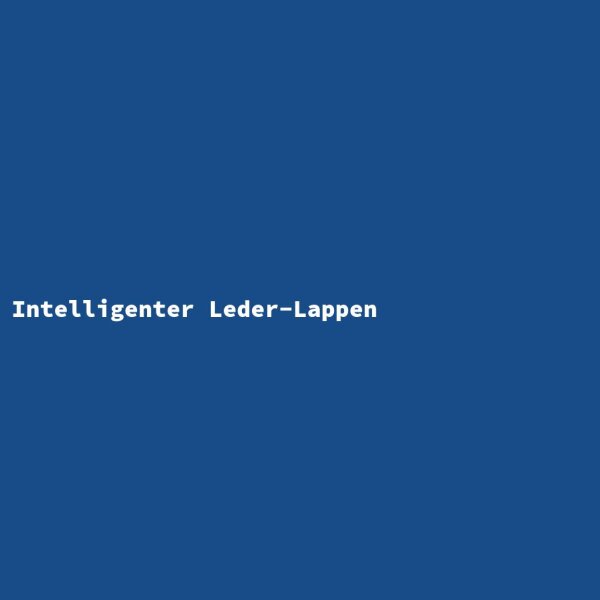Intelligenter Leder-Lappen