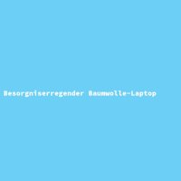 Besorgniserregender Baumwolle-Laptop