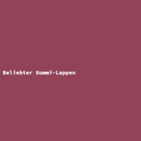 Beliebter Gummi-Lappen