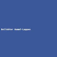Beliebter Gummi-Lappen
