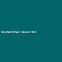 Geschmeidiger Wasser-Hut