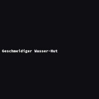 Geschmeidiger Wasser-Hut