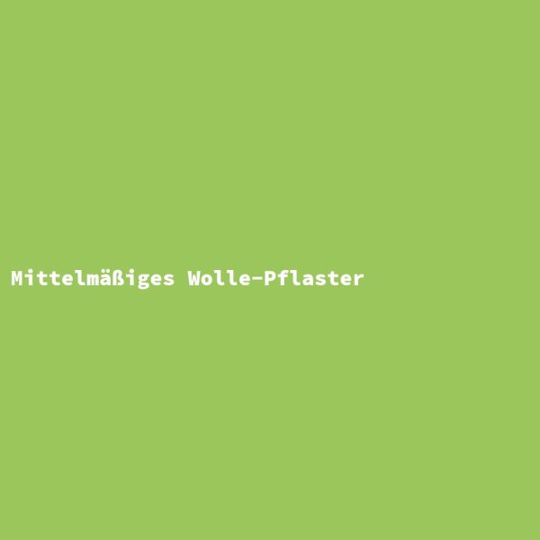 Mittelm&auml;&szlig;iges Wolle-Pflaster