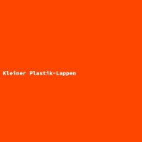 Kleiner Plastik-Lappen