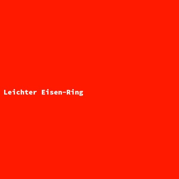 Leichter Eisen-Ring