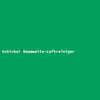Schicker Baumwolle-Luftreiniger