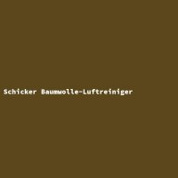 Schicker Baumwolle-Luftreiniger