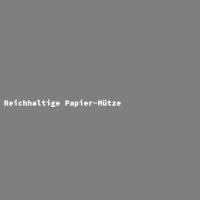 Reichhaltige Papier-M&uuml;tze